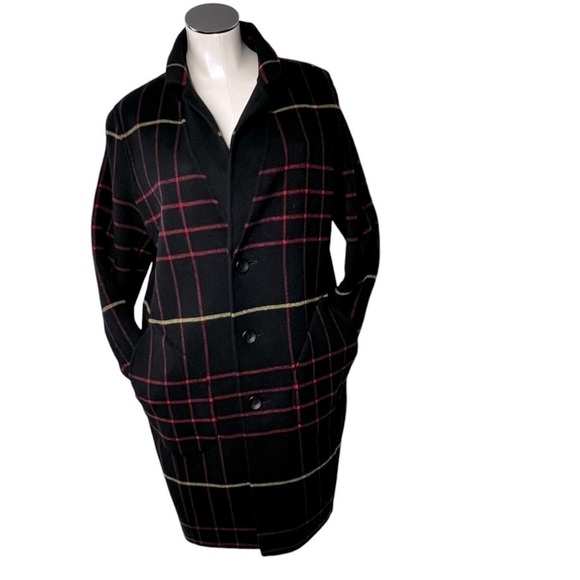 RAG & BONE Bree Reversible Raglan Wool Coat Women's Size 10 - Picture 9 of 16